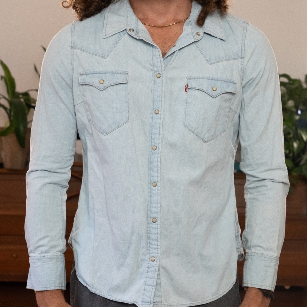 Womens Levi Light Denim Shirt